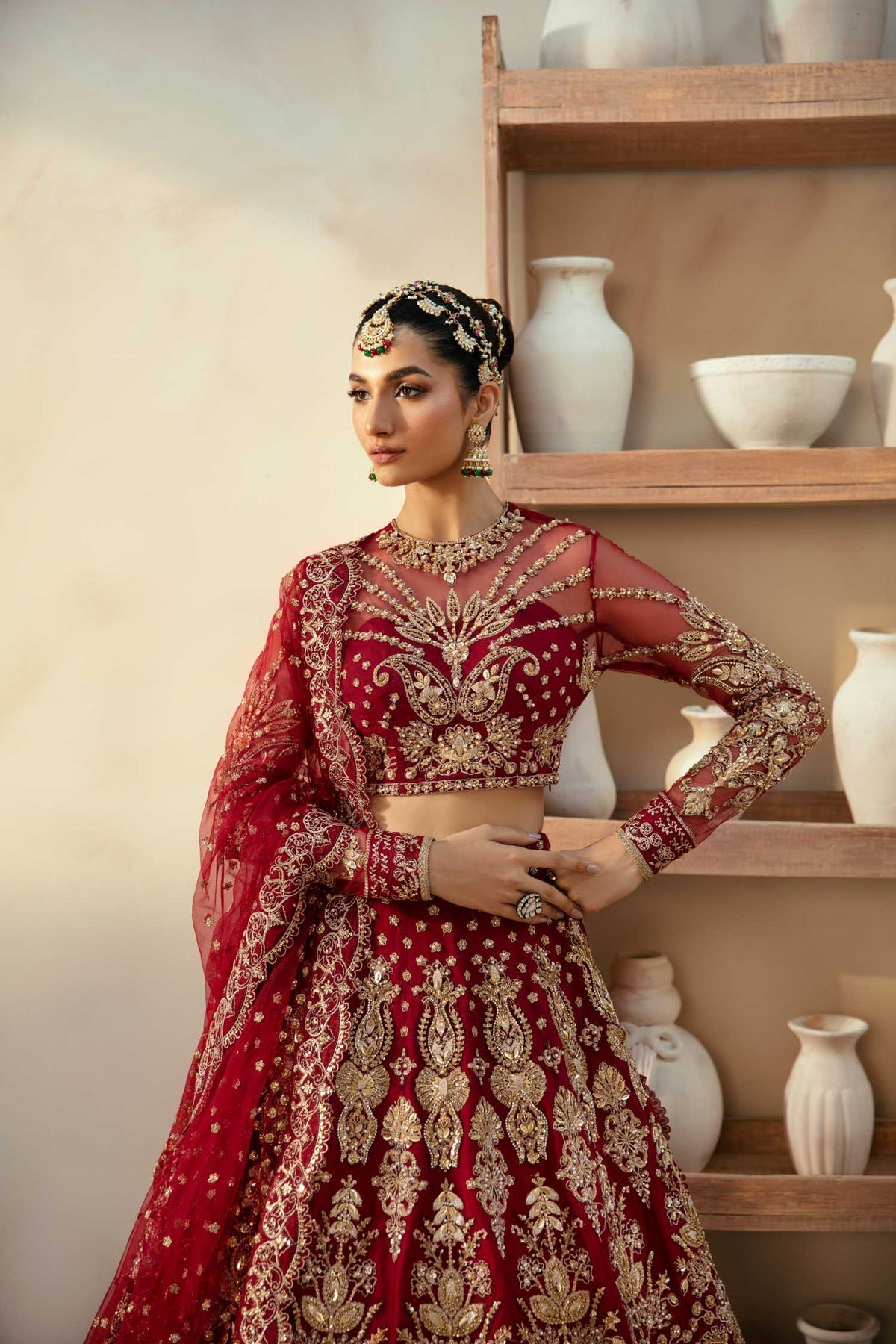 Akbar Aslam | Deewani Wedding Formals | Embyrlen - Pakistani Designer Dress - by Akbar Aslam - Type : Ladies Clothes - 100% Original at Saira Sultan