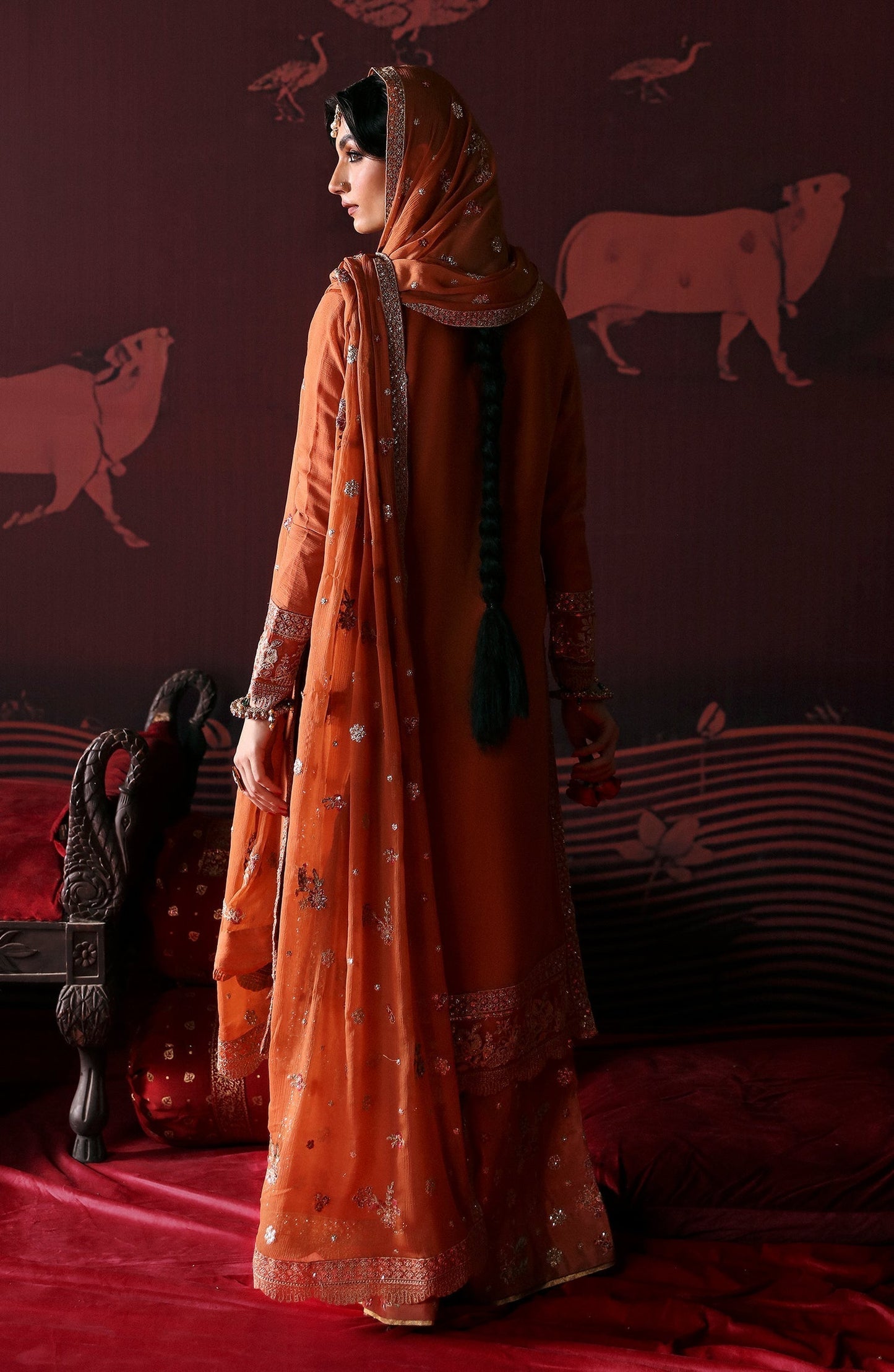 Emaan Adeel | Devdas Formals | LEELA - Pakistani Designer Dress - by Emaan Adeel | Type: Formal - 100% Original at Saira Sultan