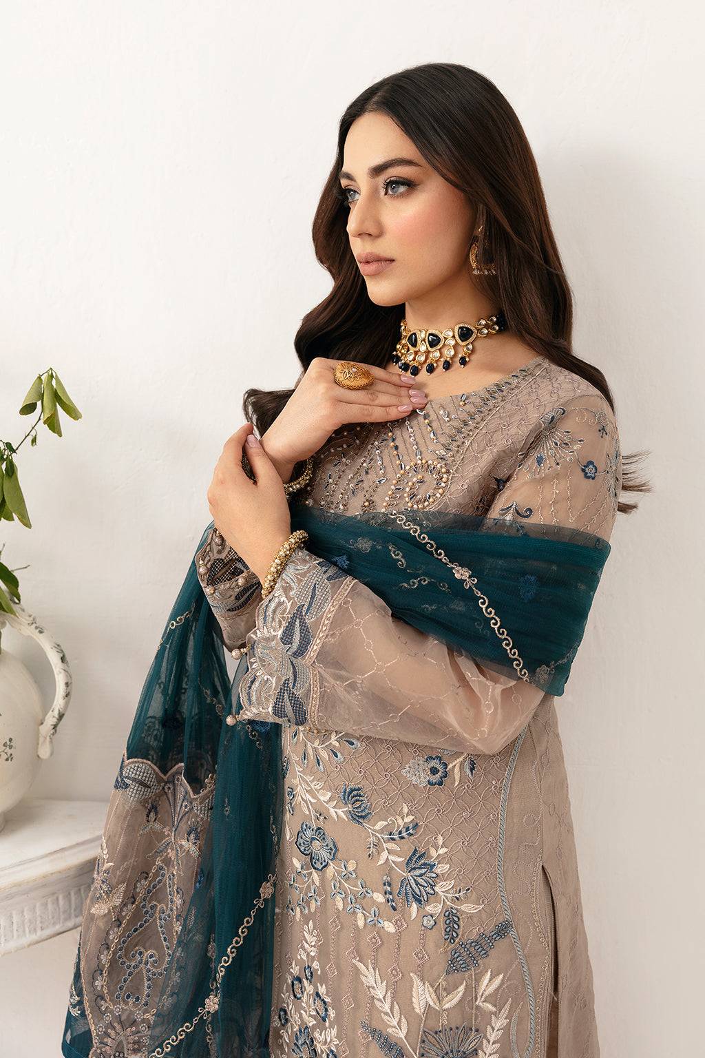 Ramsha | Minhal Organza Collection | M-1106 - Pakistani Designer Dress - by Ramsha | Type: Formal - 100% Original at Saira Sultan