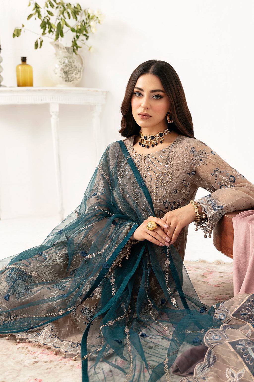 Ramsha | Minhal Organza Collection | M-1106 - Pakistani Designer Dress - by Ramsha | Type: Formal - 100% Original at Saira Sultan