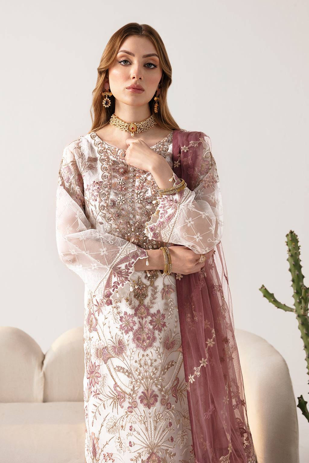 Ramsha | Minhal Organza Collection | M-1102 - Pakistani Designer Dress - by Ramsha | Type: Formal - 100% Original at Saira Sultan