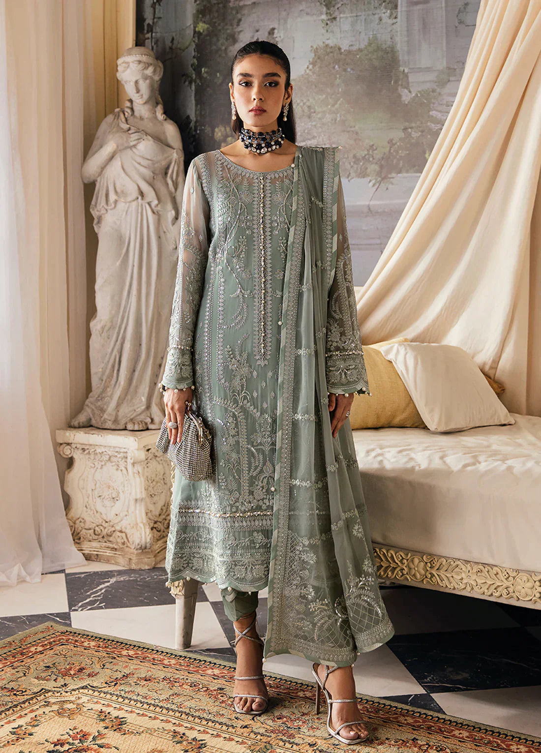 Gulaal | Embroidered Chiffon 23 | Amayah - Pakistani Designer Dress - by Gulaal | Type: Formal - 100% Original at Saira Sultan