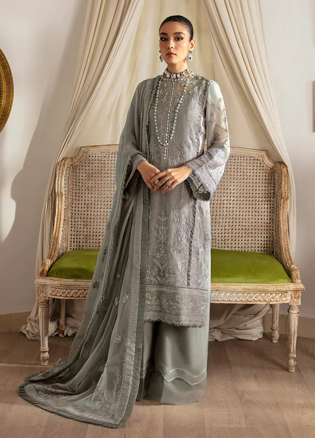 Gulaal | Embroidered Chiffon 23 | Sirena - Pakistani Designer Dress - by Gulaal | Type: Formal - 100% Original at Saira Sultan