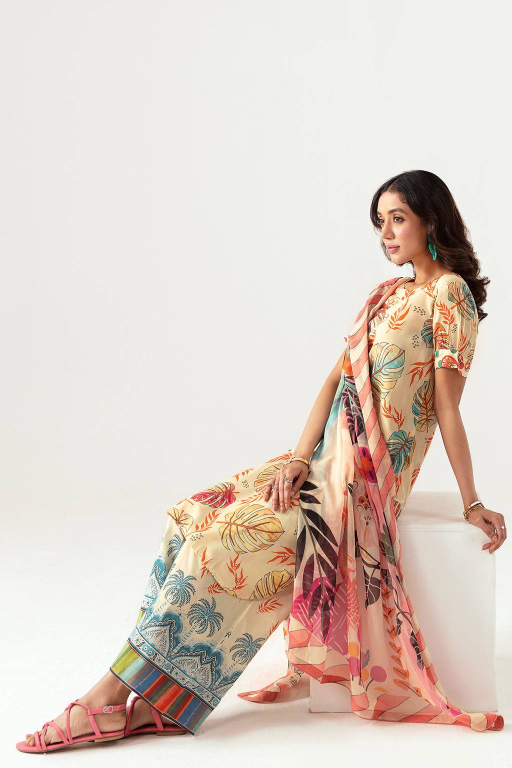 Ramsha | Pinted Lawn | RP-107 - Pakistani Designer Dress - by Ramsha | Type: Casuals - 100% Original at Saira Sultan