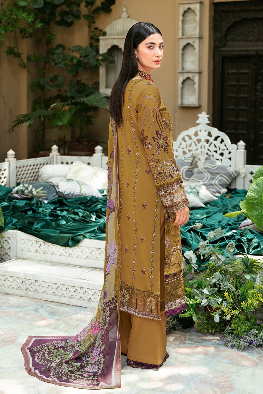 Ramsha | Luxury Lawn 24 | L-808 - Pakistani Designer Dress - by Ramsha | Type: Casuals - 100% Original at Saira Sultan