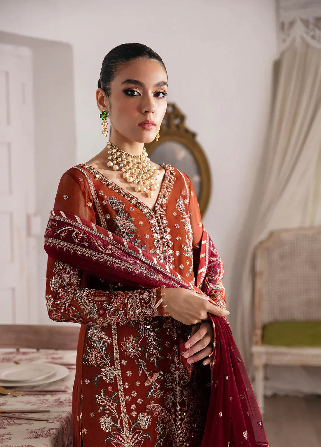 Gulaal | Embroidered Chiffon 23 | LAIRA - Pakistani Designer Dress - by Gulaal | Type: Formal - 100% Original at Saira Sultan