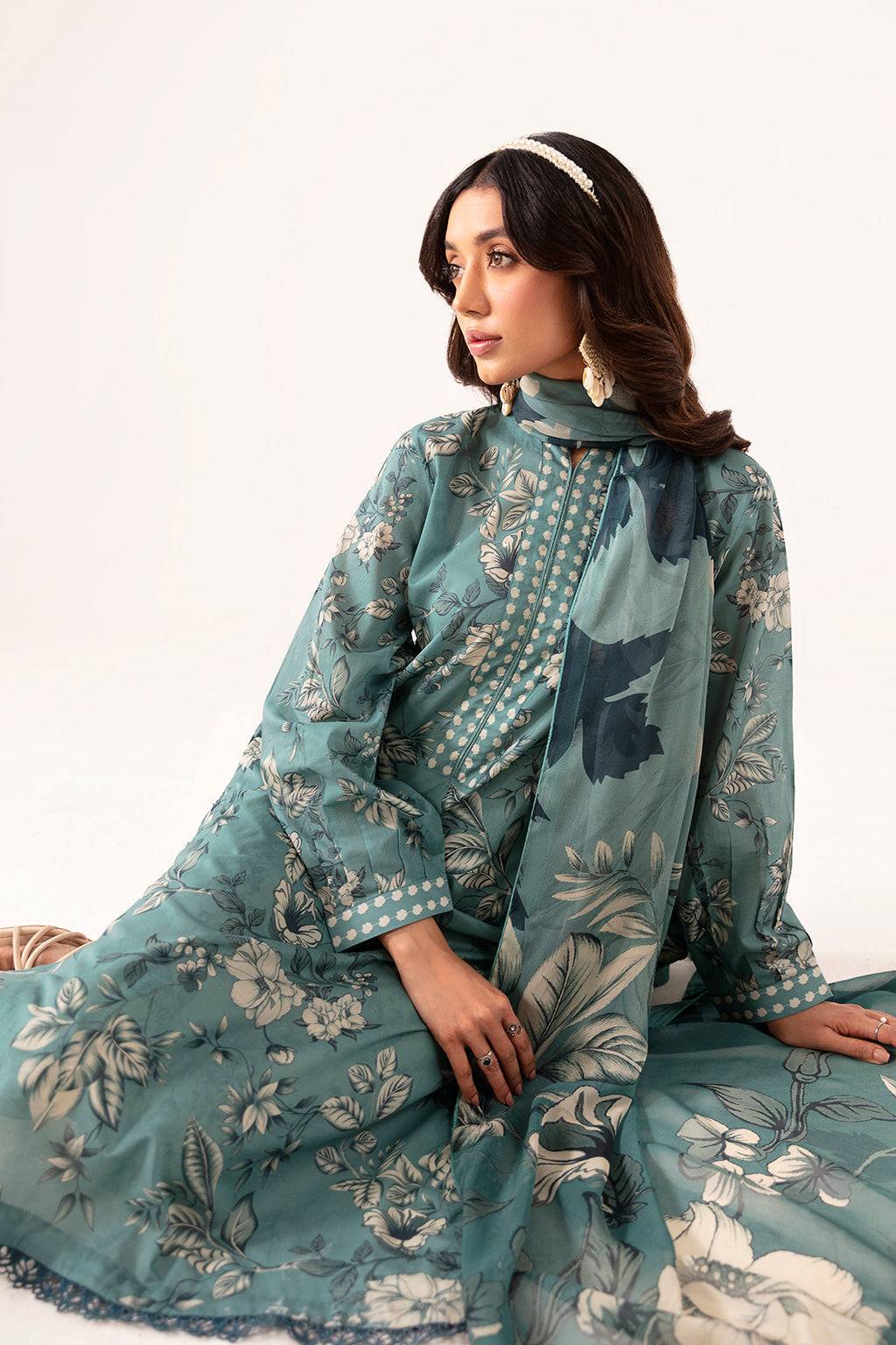 Ramsha | Pinted Lawn | RP-104 - Pakistani Designer Dress - by Ramsha | Type: Casuals - 100% Original at Saira Sultan