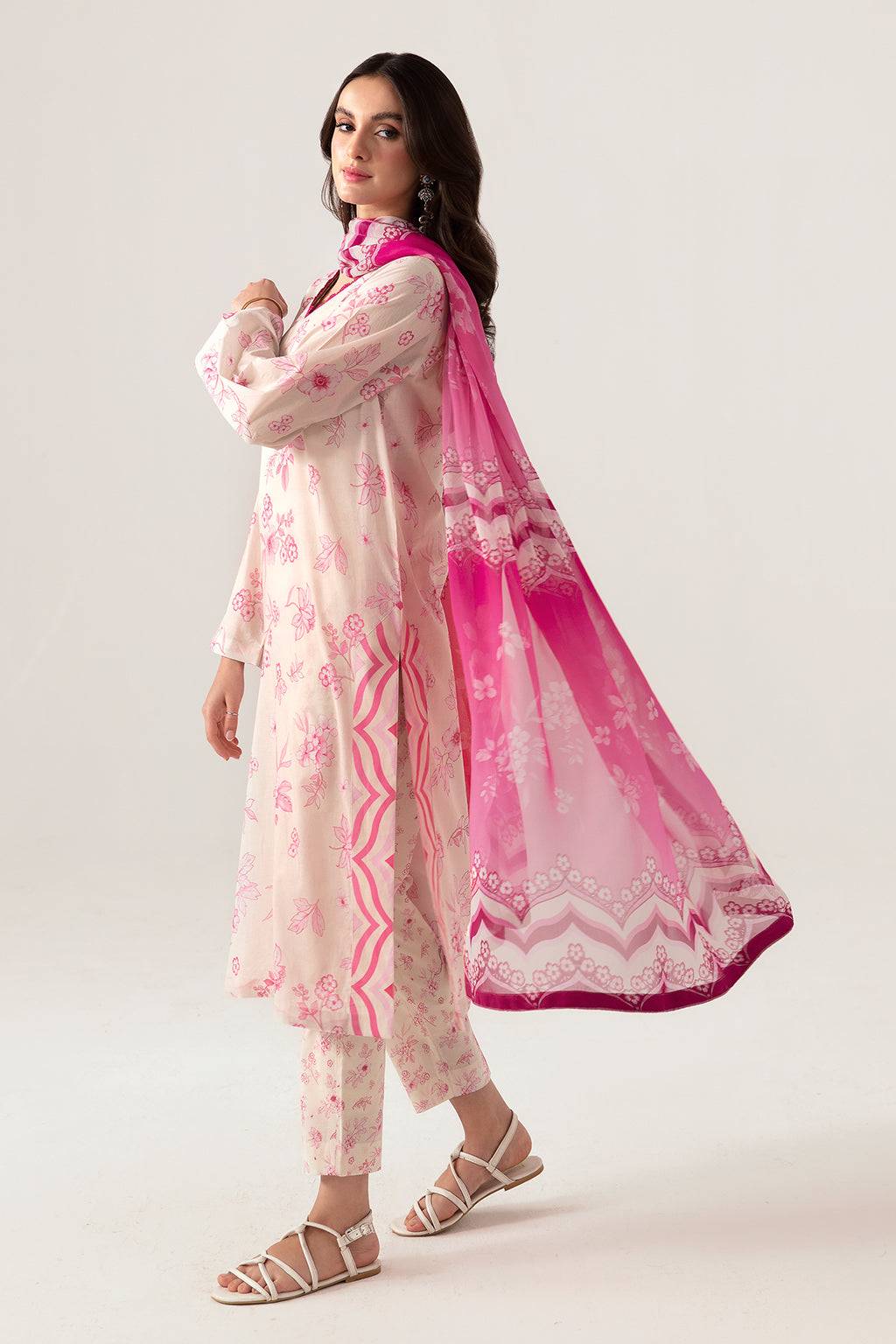 Ramsha | Pinted Lawn | RP-105 - Pakistani Designer Dress - by Ramsha | Type: Casuals - 100% Original at Saira Sultan