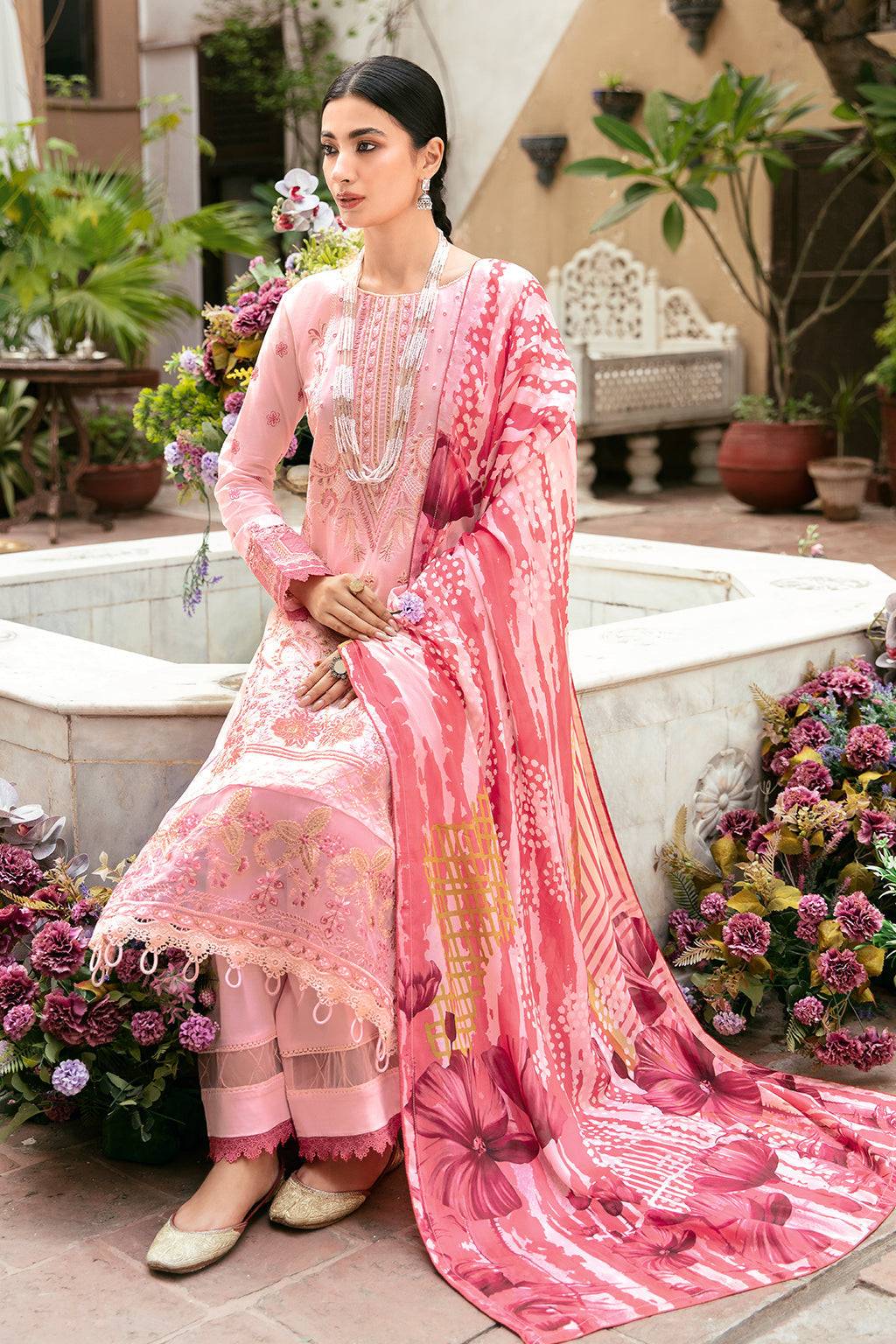 Ramsha | Luxury Lawn 24 | L-806 - Pakistani Designer Dress - by Ramsha | Type: Casuals - 100% Original at Saira Sultan