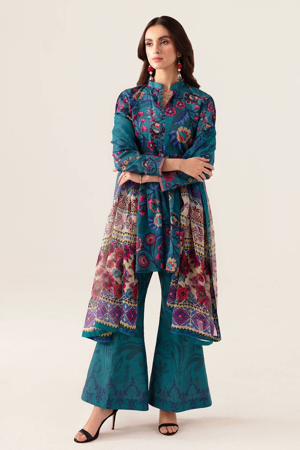 Ramsha | Pinted Lawn | RP-108 - Pakistani Designer Dress - by Ramsha | Type: Casuals - 100% Original at Saira Sultan