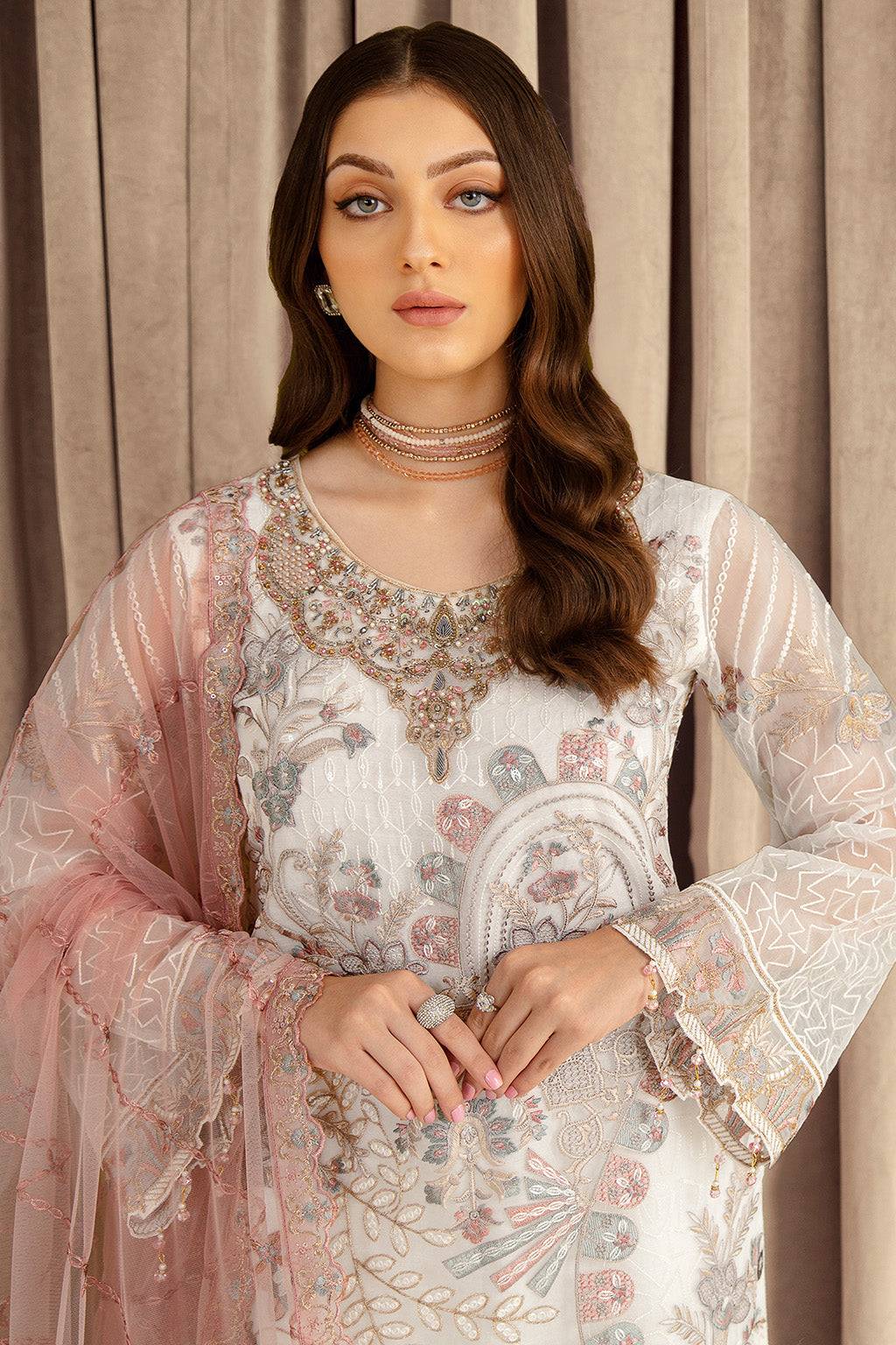 Ramsha | Minhal Organza Collection | M-707 - Pakistani Designer Dress - by Ramsha | Type: Formal - 100% Original at Saira Sultan