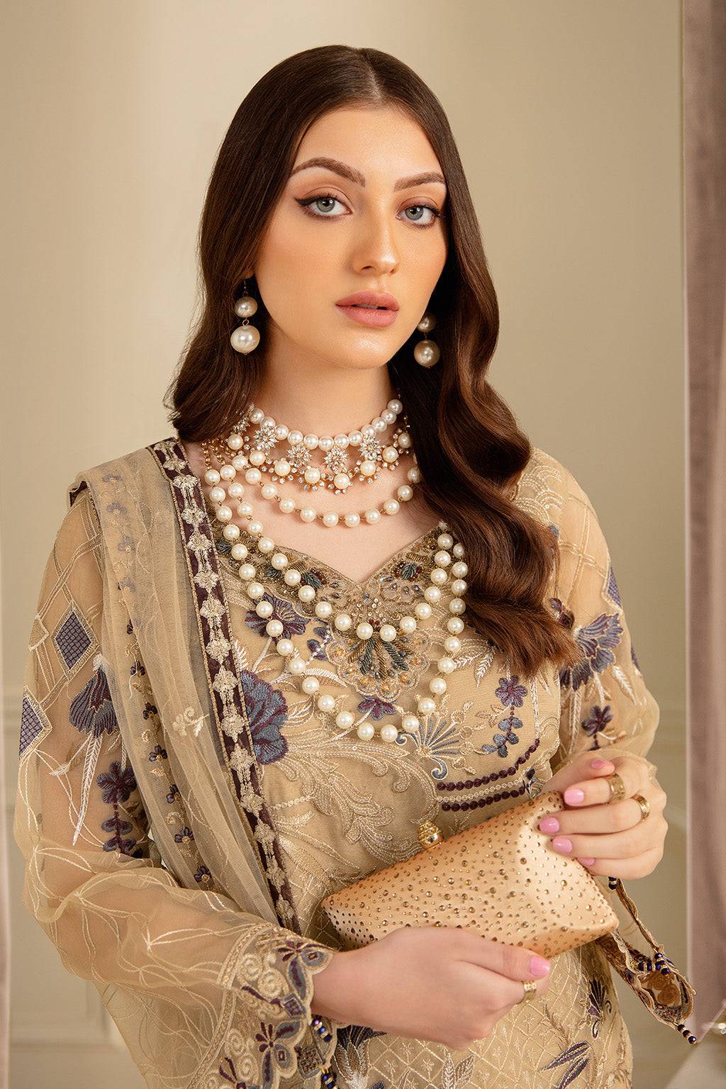 Ramsha | Minhal Organza Collection | M-702 - Pakistani Designer Dress - by Ramsha | Type: Formal - 100% Original at Saira Sultan