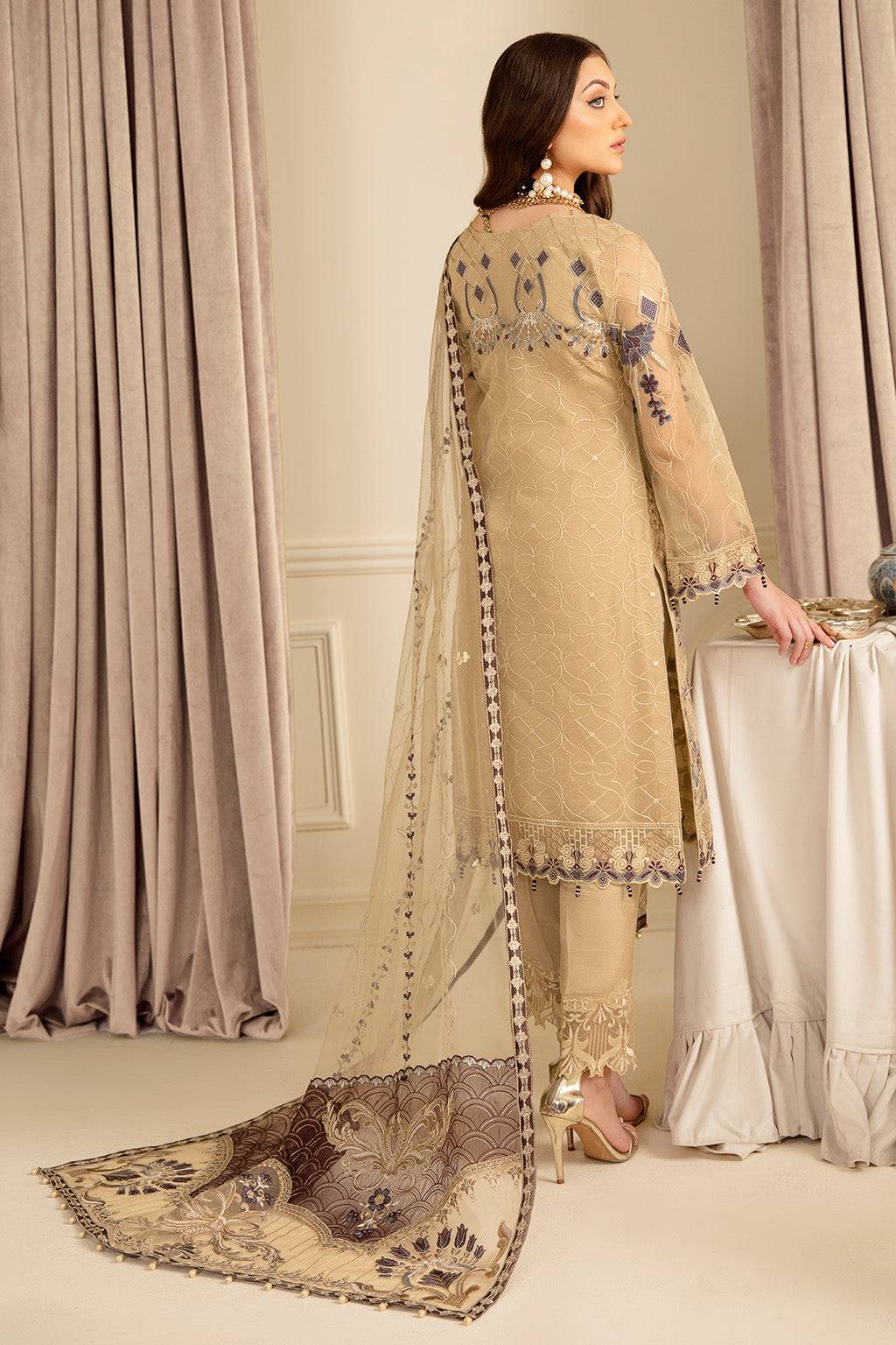 Ramsha | Minhal Organza Collection | M-702 - Pakistani Designer Dress - by Ramsha | Type: Formal - 100% Original at Saira Sultan