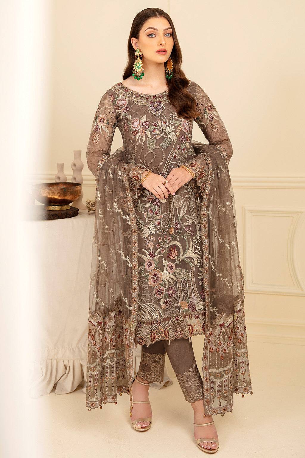 Ramsha | Minhal Organza Collection | M-710 - Pakistani Designer Dress - by Ramsha | Type: Formal - 100% Original at Saira Sultan