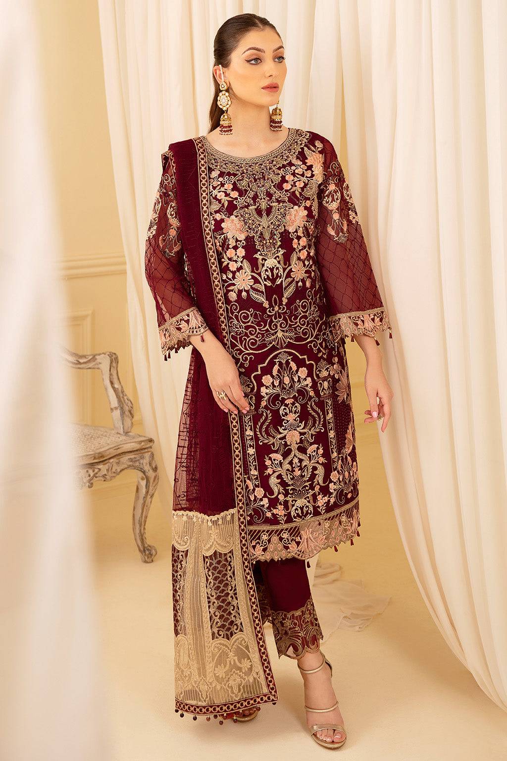 Ramsha | Minhal Organza Collection | M-706 - Pakistani Designer Dress - by Ramsha | Type: Formal - 100% Original at Saira Sultan