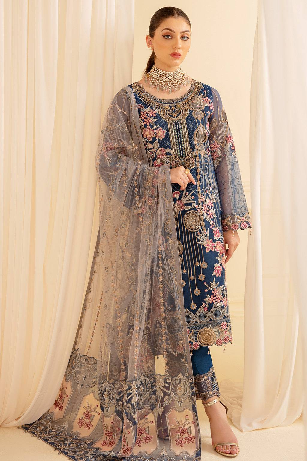 Ramsha | Minhal Organza Collection | M-701 - Pakistani Designer Dress - by Ramsha | Type: Formal - 100% Original at Saira Sultan