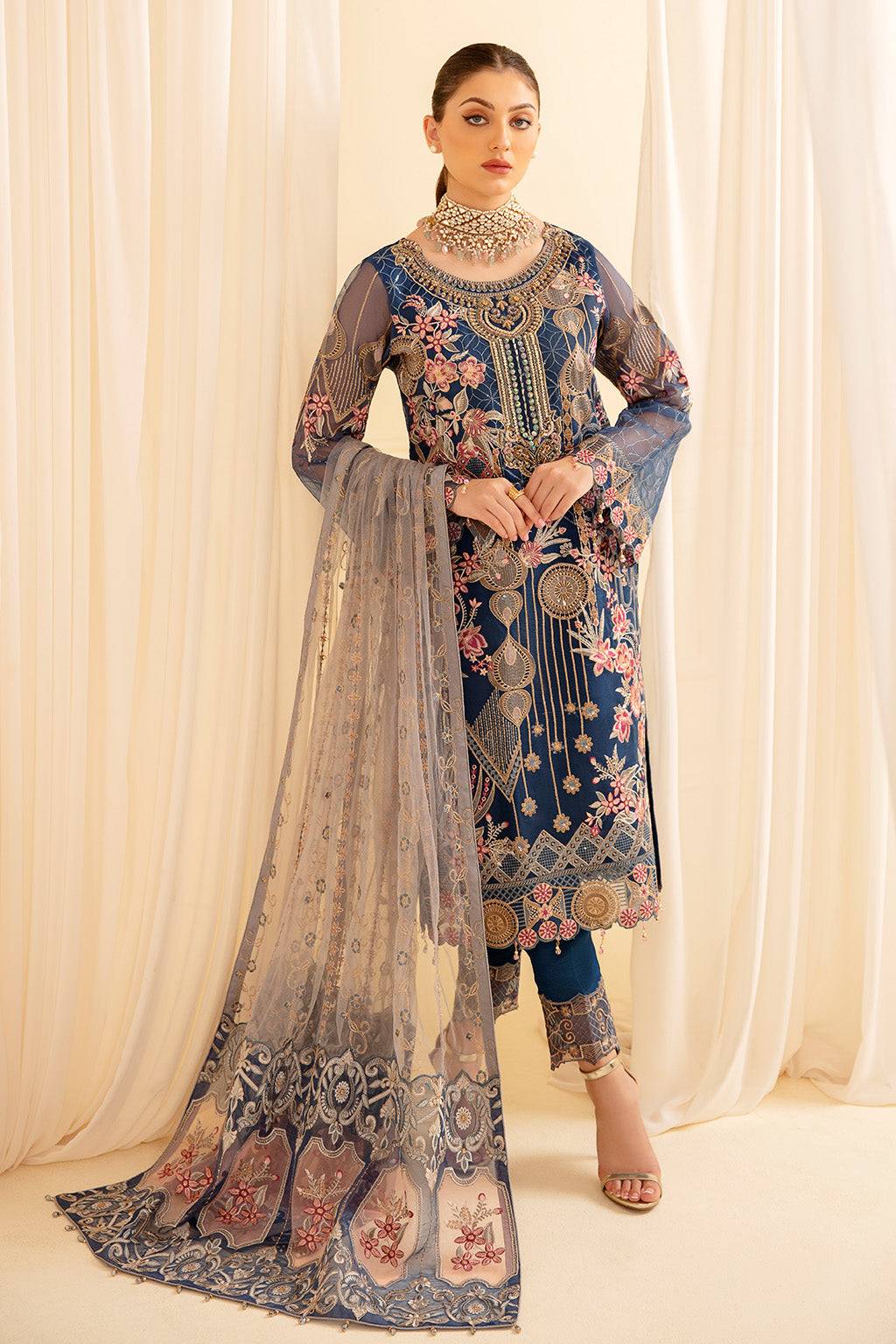 Ramsha | Minhal Organza Collection | M-701 - Pakistani Designer Dress - by Ramsha | Type: Formal - 100% Original at Saira Sultan