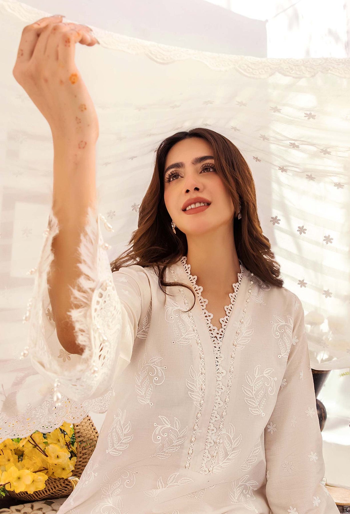Adans Libas | Stella Chikankari 25 | 1024 L Off White Lawn