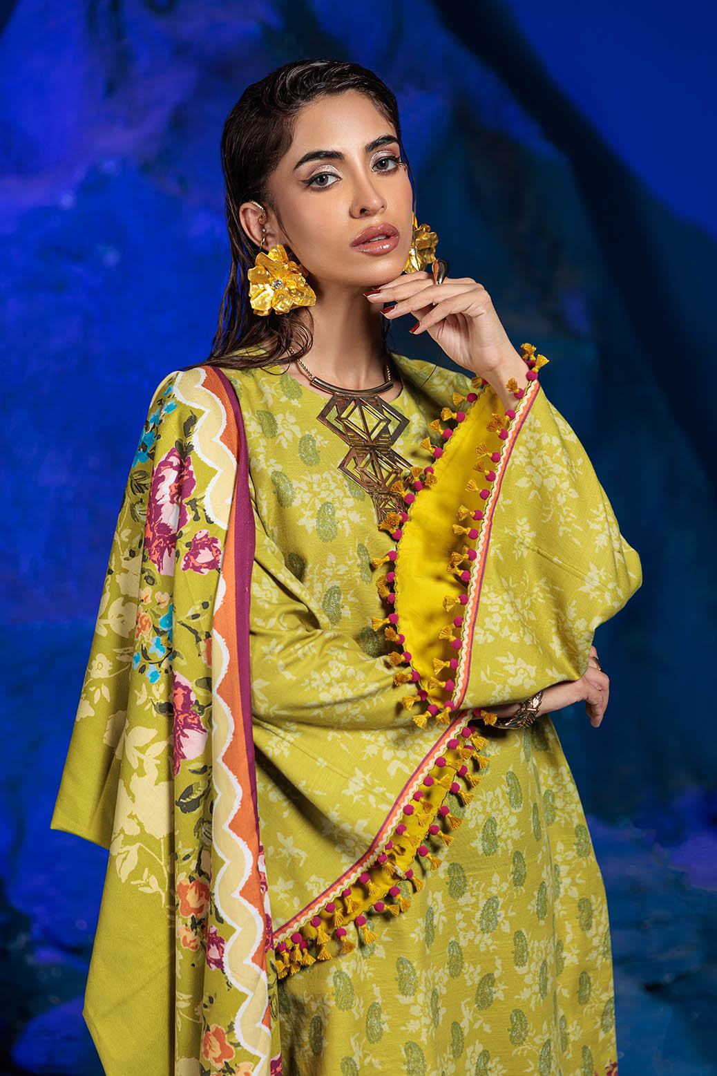 Bonanza Satrangi | Glisten 3 Pc (1W24P3P319) Green