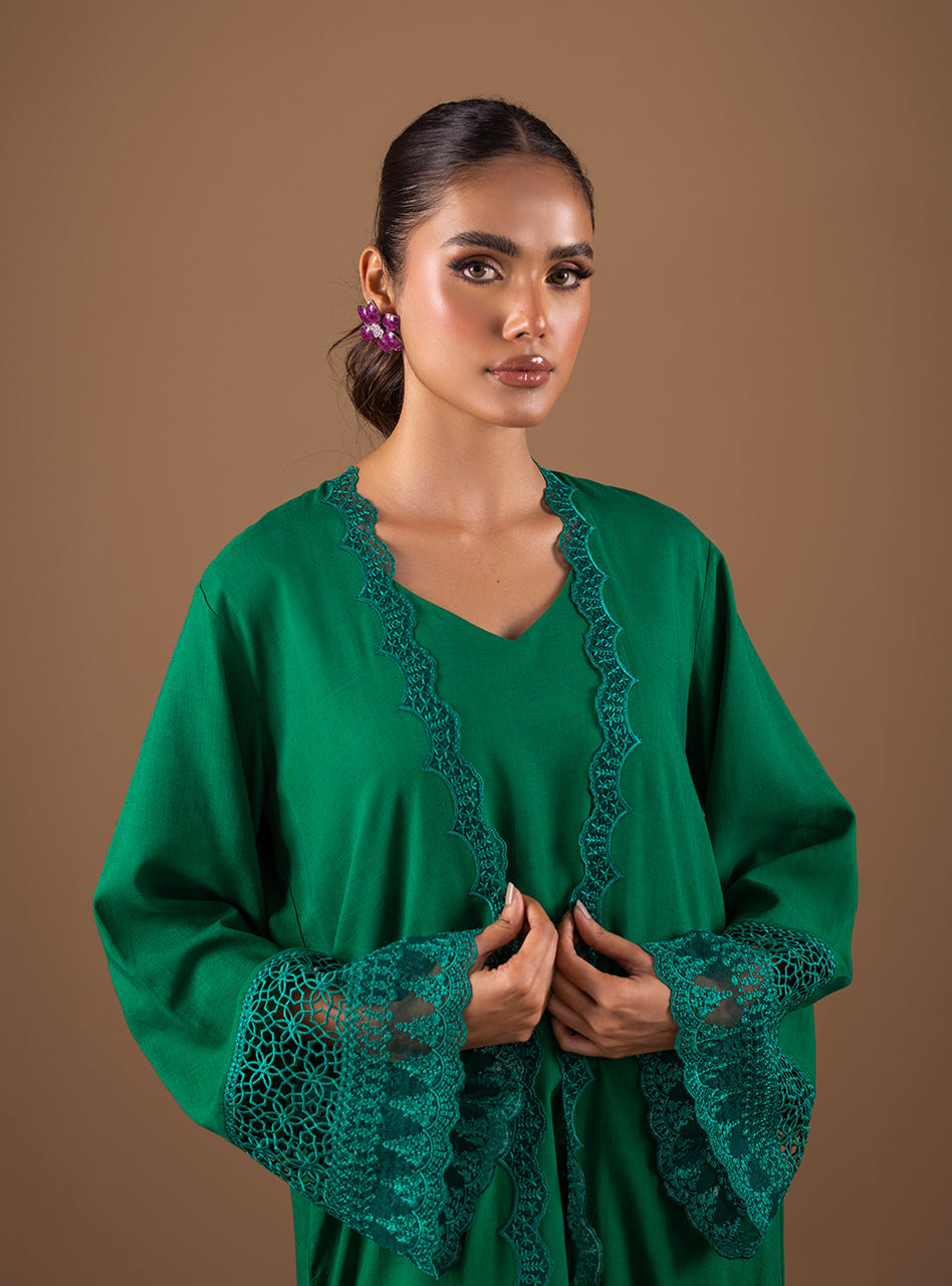 Zainab Chottani | Semi Formals | EMERALD FLAIR - Pakistani Designer Dress - by Zainab Chottani | Type: Formal - 100% Original at Saira Sultan