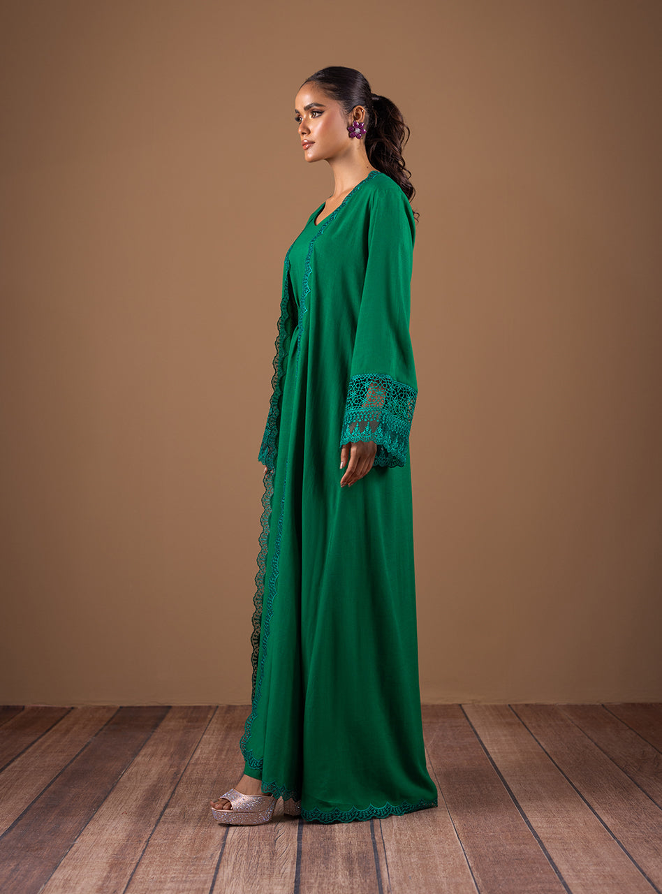 Zainab Chottani | Semi Formals | EMERALD FLAIR - Pakistani Designer Dress - by Zainab Chottani | Type: Formal - 100% Original at Saira Sultan