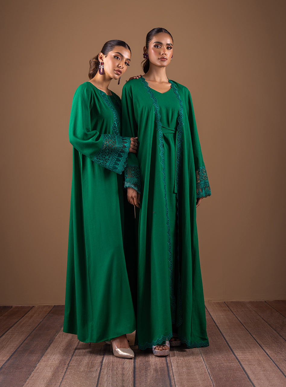 Zainab Chottani | Semi Formals | EMERALD FLAIR - Pakistani Designer Dress - by Zainab Chottani | Type: Formal - 100% Original at Saira Sultan