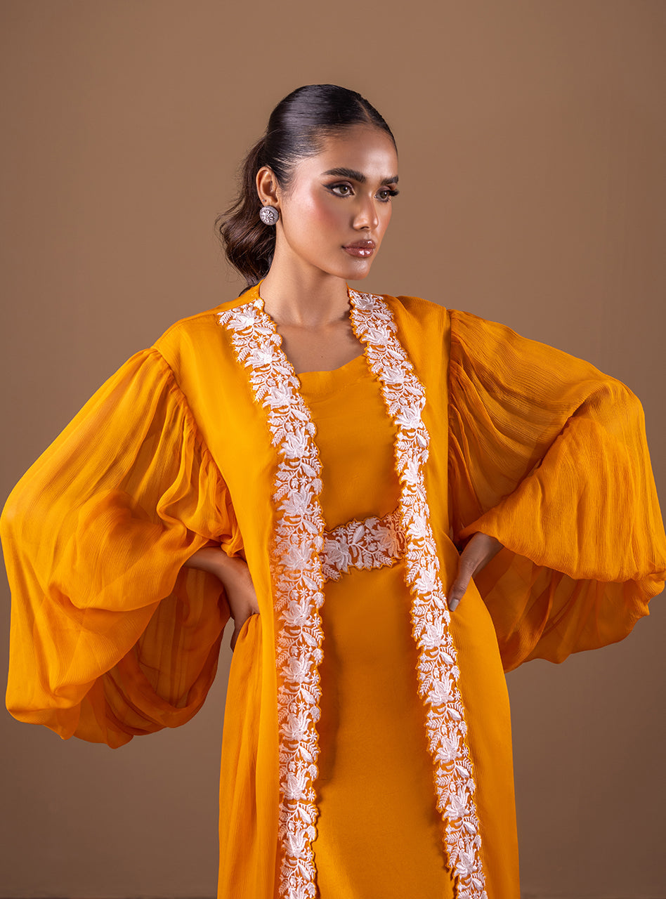 Zainab Chottani | Semi Formals | AMBER FLOW - Pakistani Designer Dress - by Zainab Chottani | Type: Formal - 100% Original at Saira Sultan