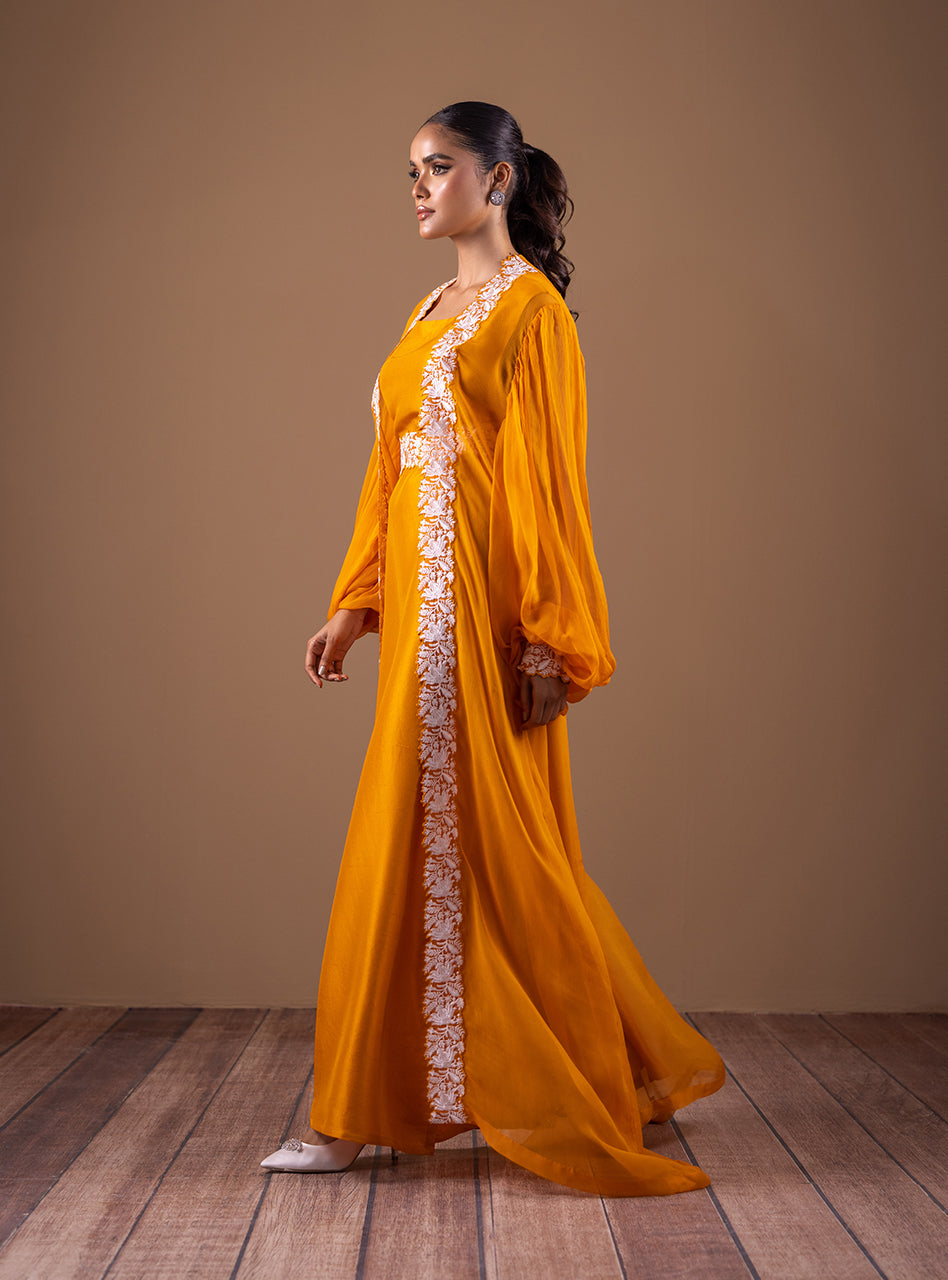Zainab Chottani | Semi Formals | AMBER FLOW - Pakistani Designer Dress - by Zainab Chottani | Type: Formal - 100% Original at Saira Sultan