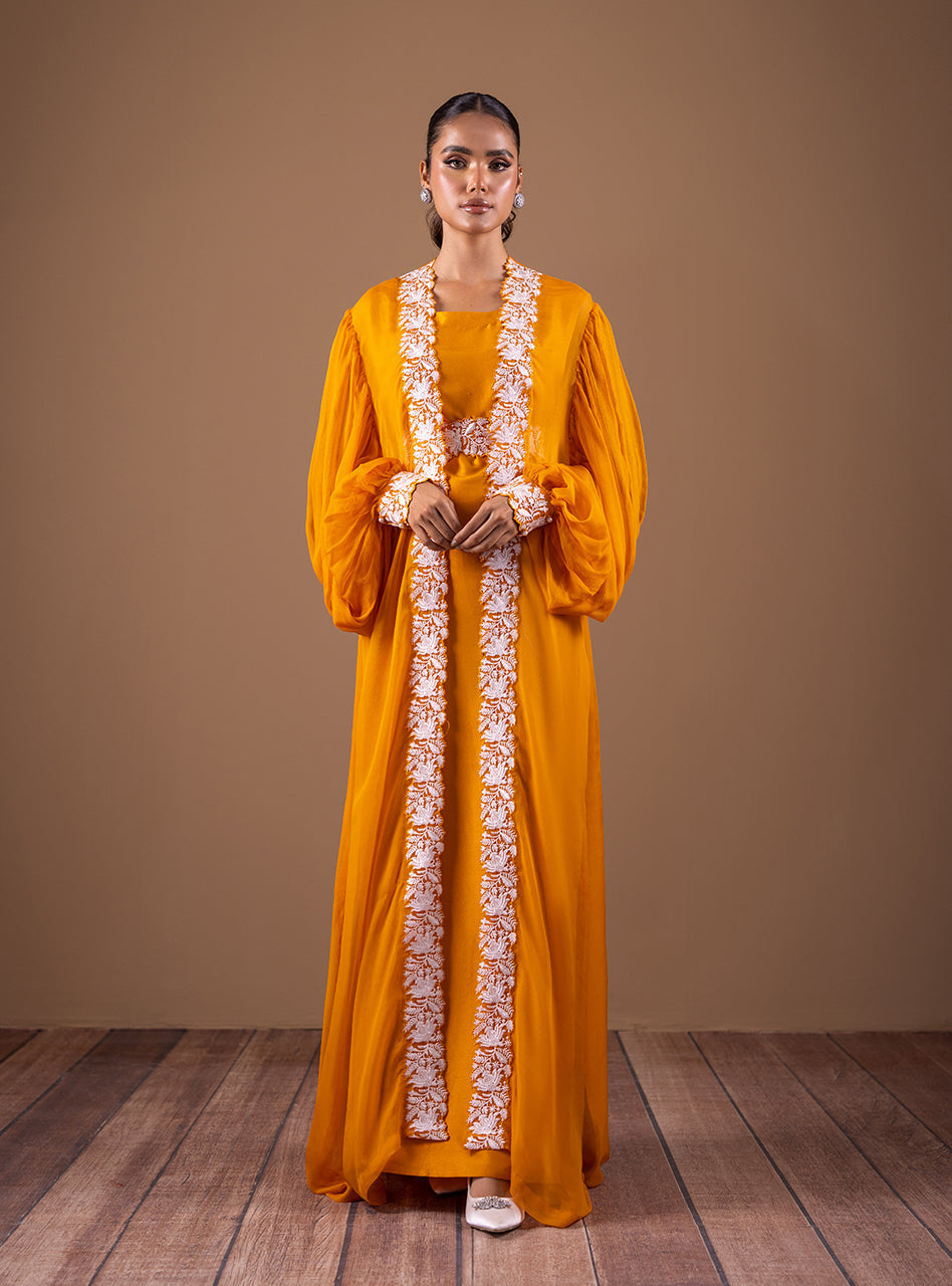 Zainab Chottani | Semi Formals | AMBER FLOW - Pakistani Designer Dress - by Zainab Chottani | Type: Formal - 100% Original at Saira Sultan