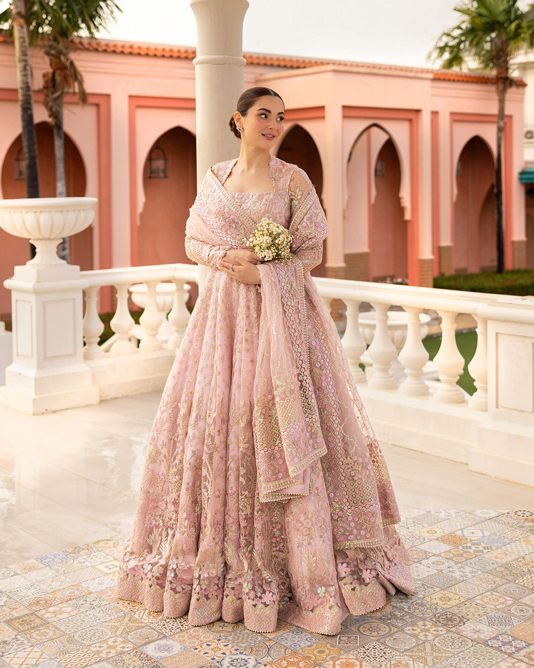 Faiza Saqlain | Neorah 24' RTW | Ruzova Powder Pink S
