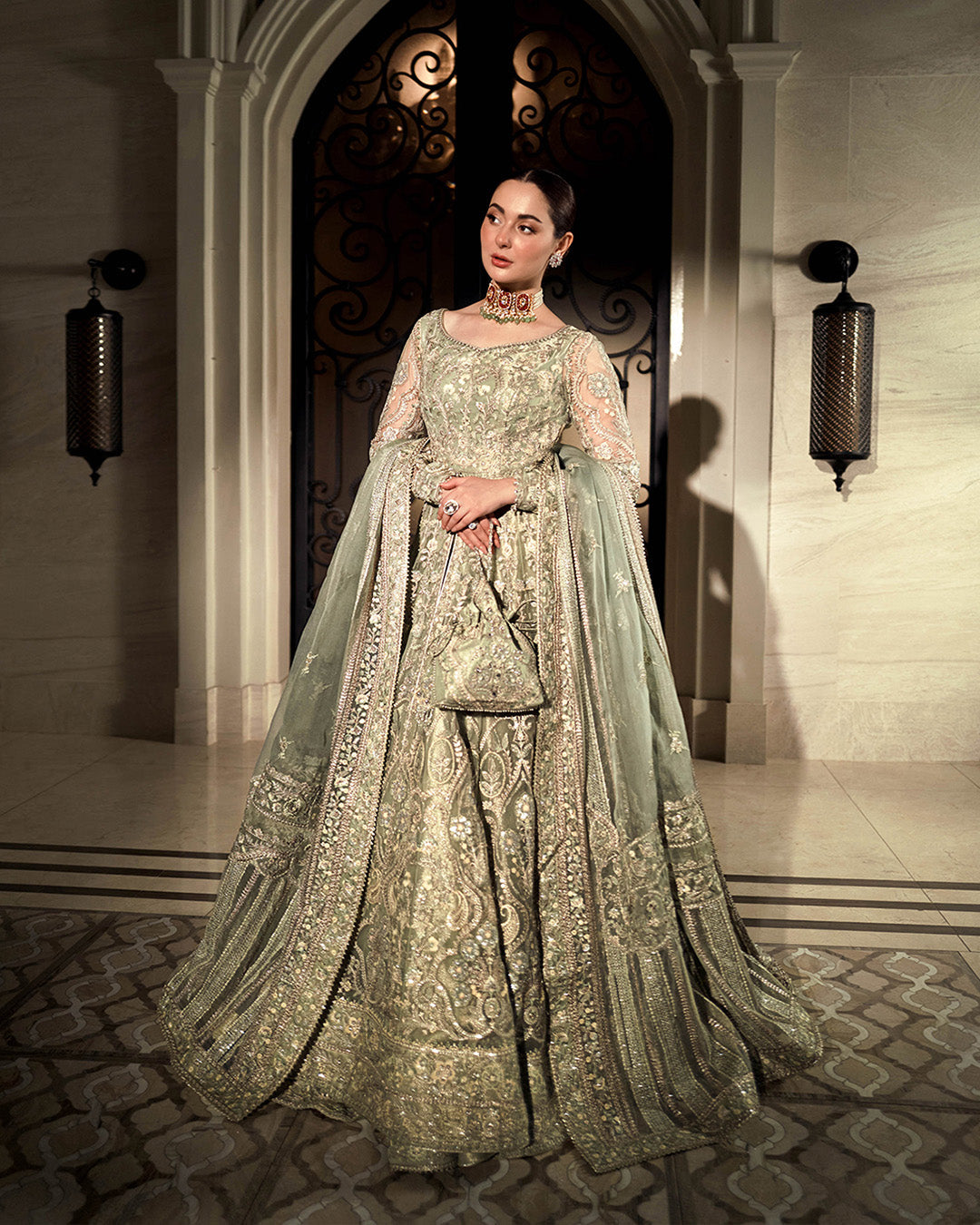 Faiza Saqlain | Neorah 24' RTW | Syene Mint Green S