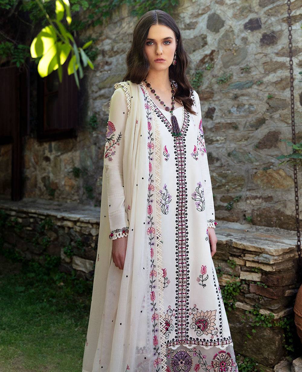 Republic Womenswear | Aylin Summer Lawn 24 | Muguet (D1-B) - Pakistani Designer Dress - by Republic Womenswear | Type: Luxury - 100% Original at Saira Sultan