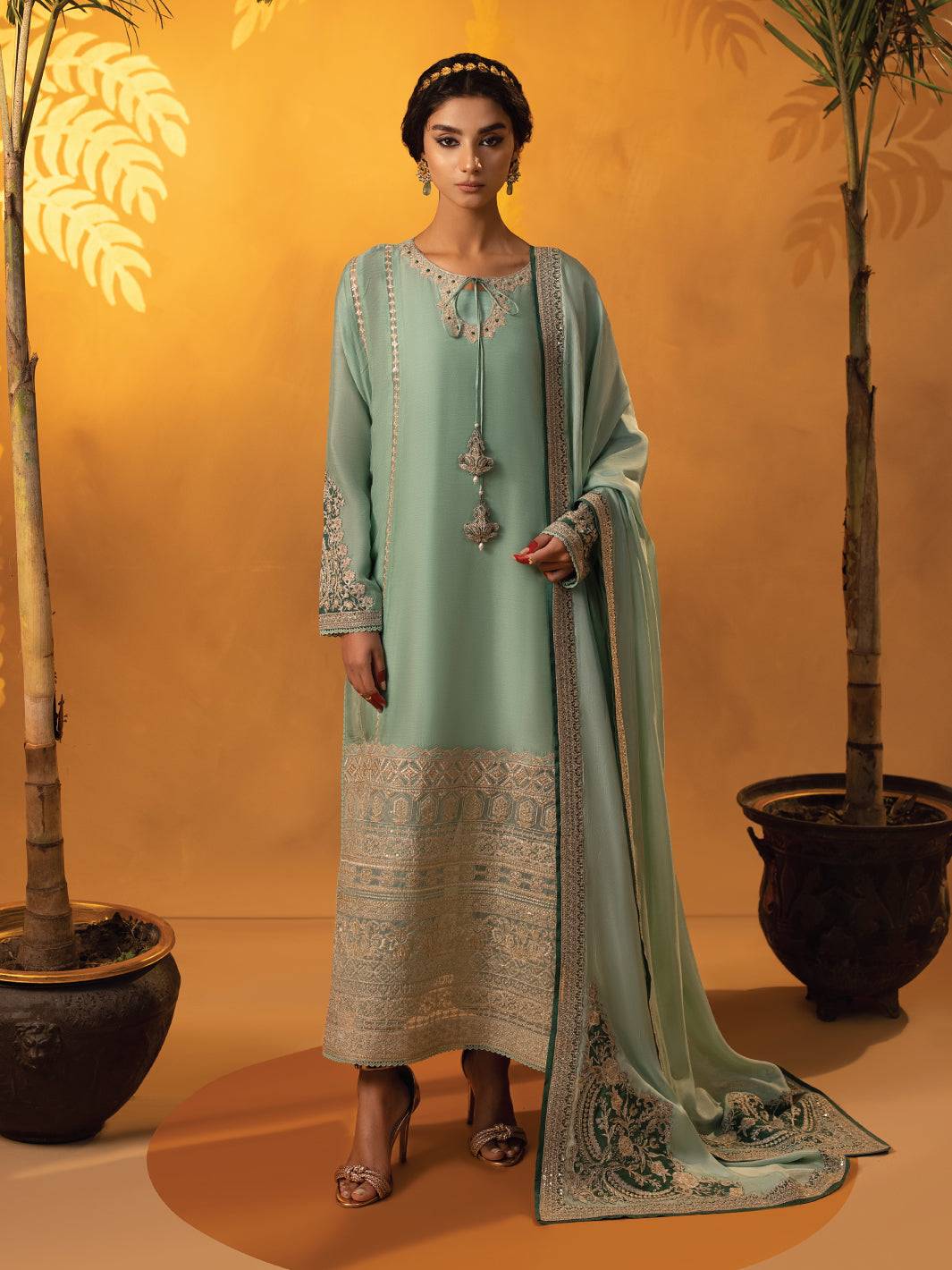 Faiza Faisal | Signature Pret Eid Edit | Marisa - Pakistani Designer Dress - by Faiza Faisal | Type: Luxury - 100% Original at Saira Sultan