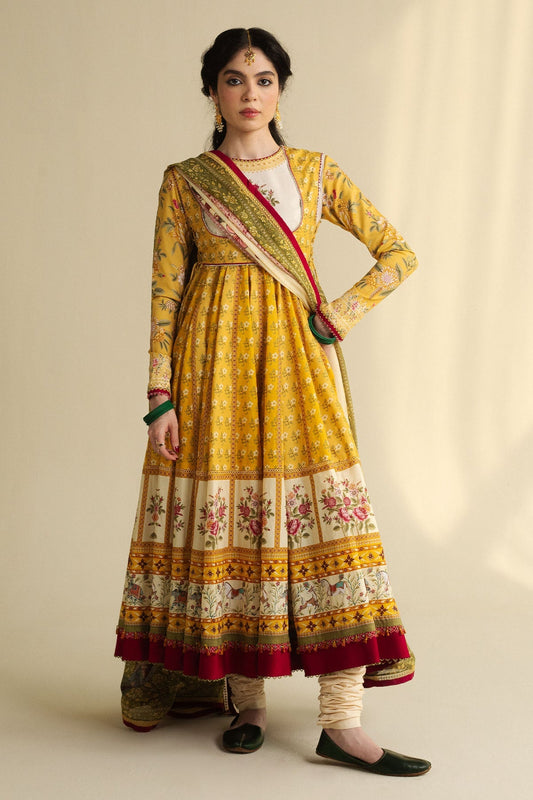 Zara Shahjahan | Anarkali 25 | Amaltas-D3 - Pakistani Designer Dress - by Zara Shahjahan - Type : Ladies Clothes - 100% Original at Saira Sultan