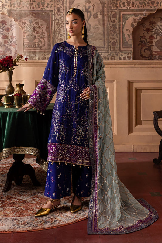Nureh | Nur Mahal Formals | NE-137 XS Navy Silk
