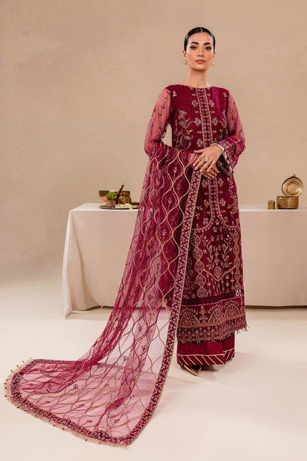 Farasha | Lumiere Formals |ROUGE PINK - Pakistani Designer Dress - by Farasha | Type: Formal - 100% Original at Saira Sultan