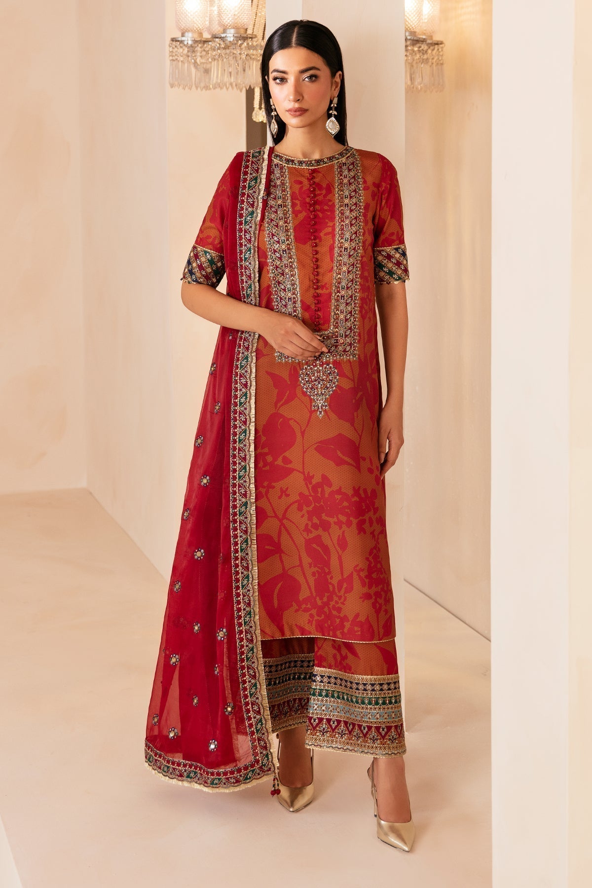 Jazmin | Formals Collection | UR-7044 - Pakistani Designer Dress - by Jazmin | Type: Formal - 100% Original at Saira Sultan