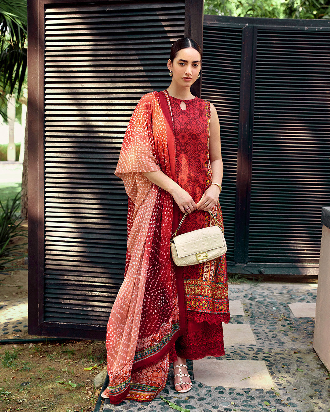 Faiza Saqlain | Carmela Luxury Pret | Gloriana S Red Oak Silk