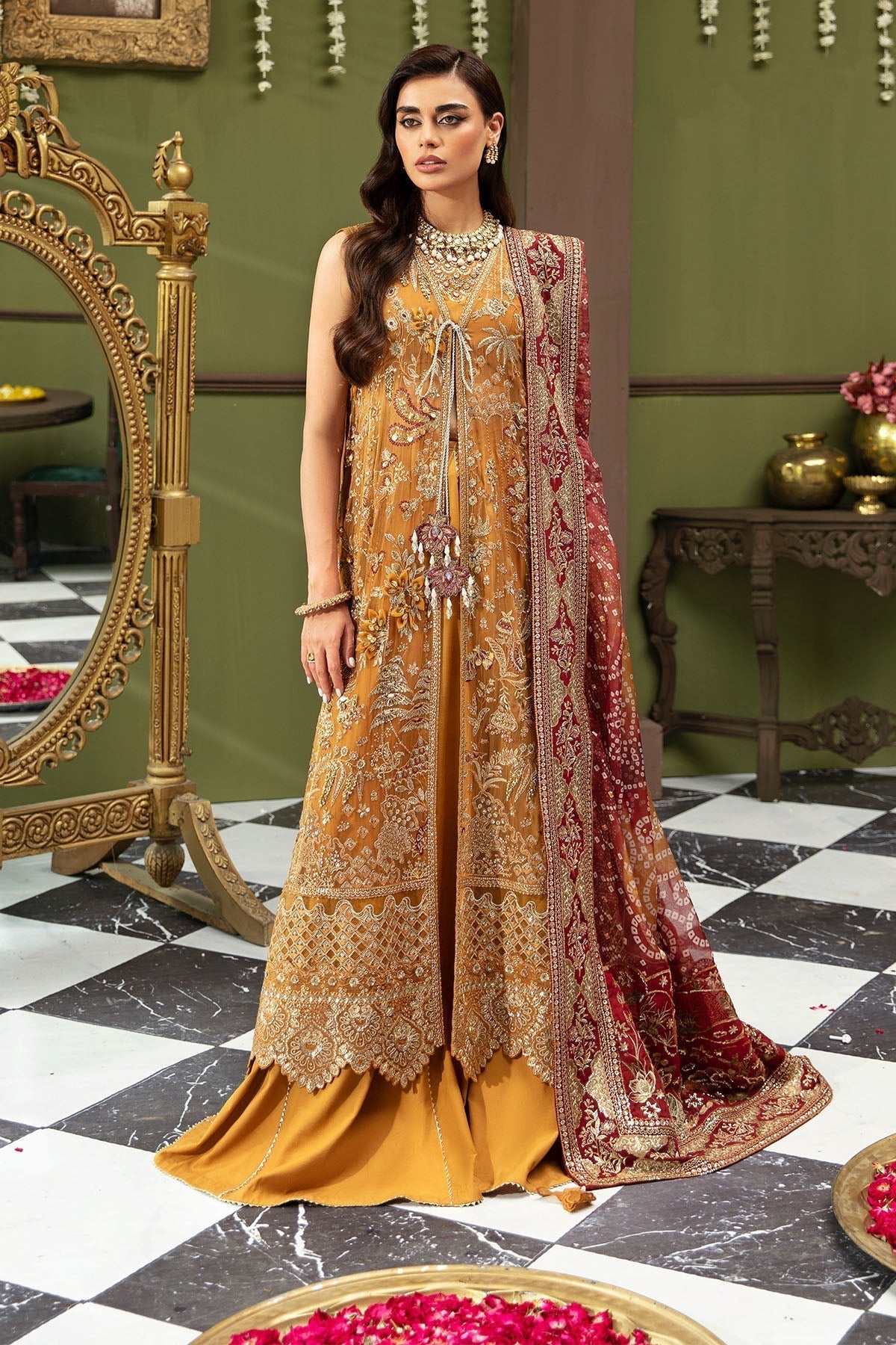 Nureh | Jhoomro Wedding Formals | NL-52 - ZAWIYA - Pakistani Designer Dress - by Nureh | Type: Bridal - 100% Original at Saira Sultan