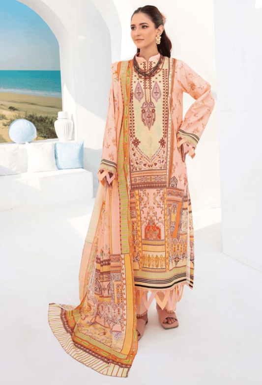 Humdum | Saira Bano Lawn 24 | D10 - Pakistani Designer Dress - by HumDum | Type: Casuals - 100% Original at Saira Sultan