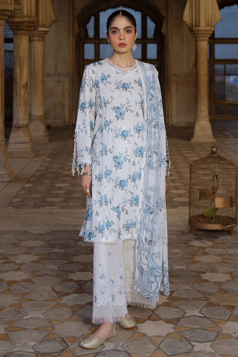 Cross Stitch | Eid Lawn Edit 25 | SUMMER MELODY XS White Lawn