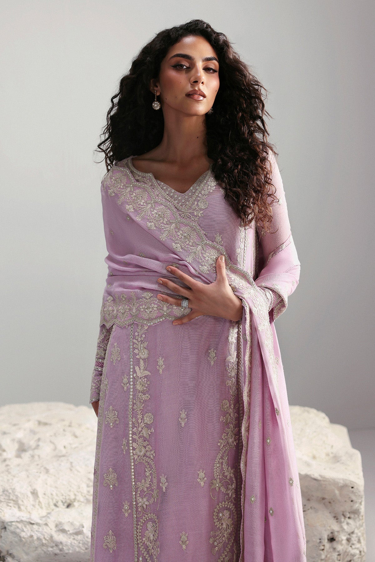 Afrozeh | Slate Ready to Wear | Elowen - Pakistani Designer Dress - by Afrozeh - Type : Ladies Clothes - 100% Original at Saira Sultan