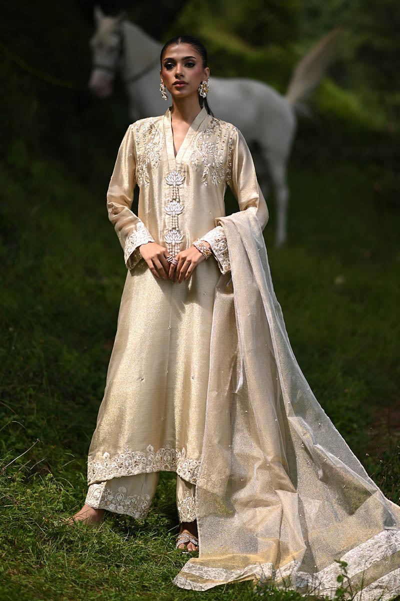 Hue Pret | Farasha Luxury Winter | Esmeray Custom Size Golden Pure Shimmer
