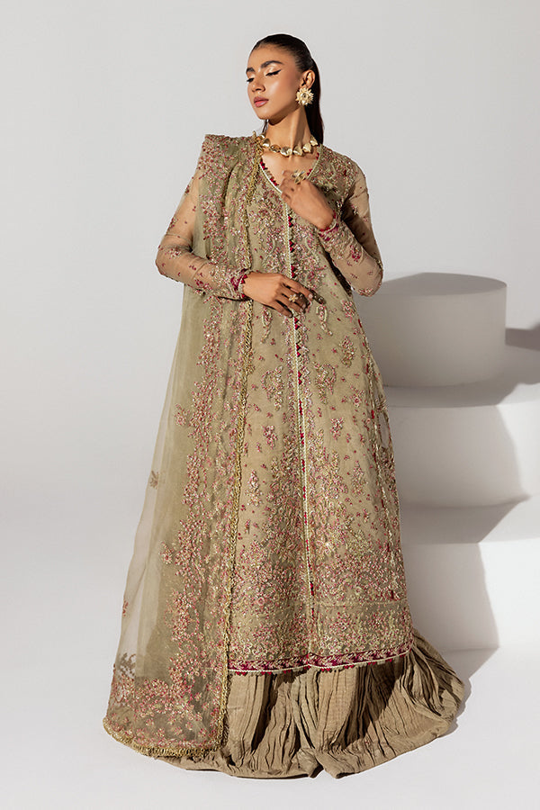 Saffron | Scintilla Formals | Soft Amber XS Mint Green Organza