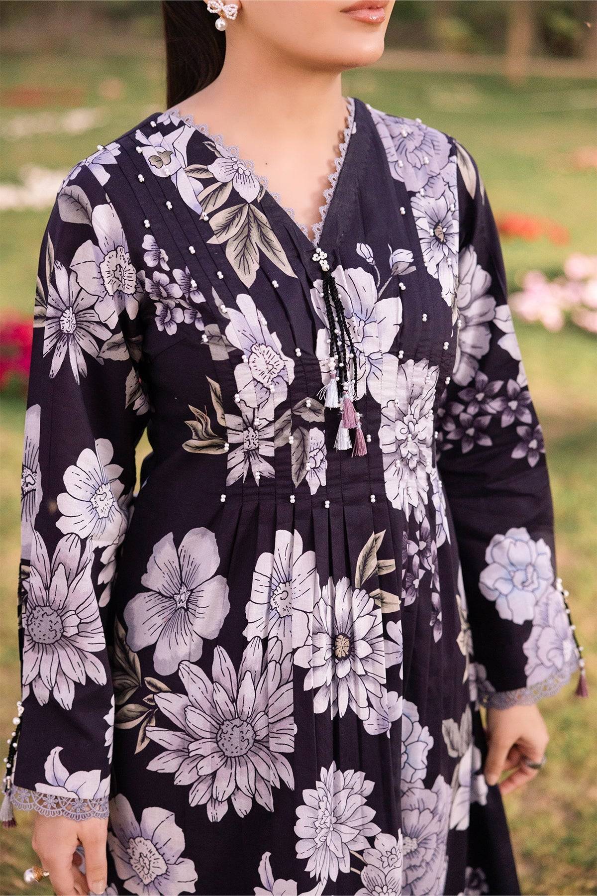 Alizeh | Sheen Lawn Prints 24 | CALLA - Pakistani Designer Dress - by Alizeh | Type: Casuals - 100% Original at Saira Sultan