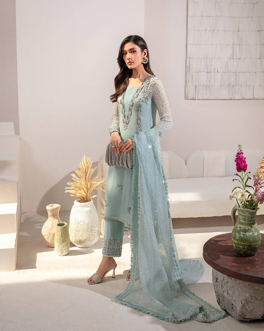 Faiza Saqlain | Lenora Luxury Pret | Arleena - Pakistani Designer Dress - by Faiza Saqlain | Type: Formal - 100% Original at Saira Sultan