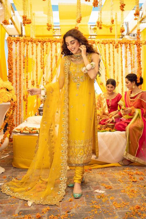 Maya | Wedding Formal Babul | BANDHNI - Pakistani Designer Dress - by may | Type: Bridal - 100% Original at Saira Sultan