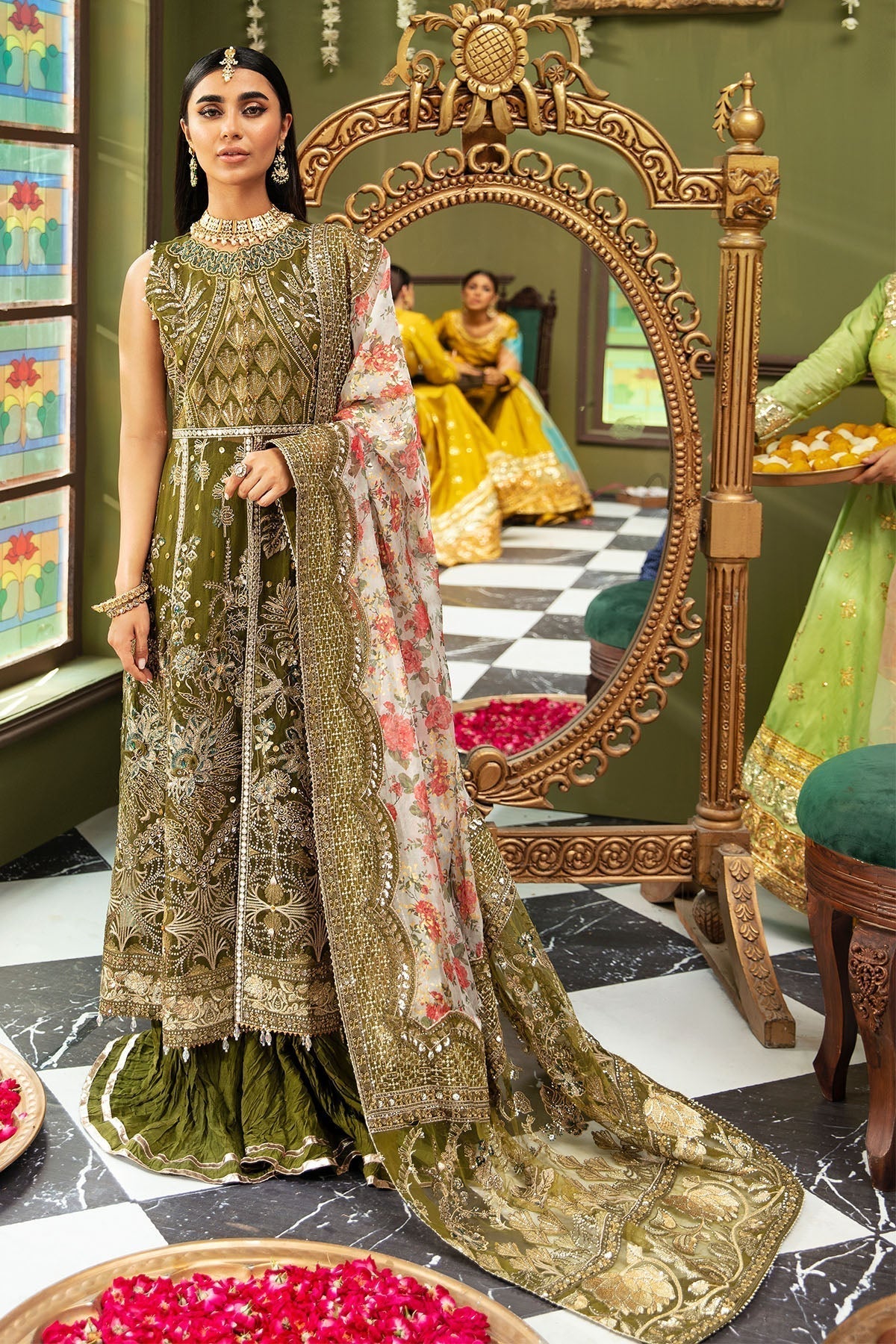Nureh | Jhoomro Wedding Formals | NL-50 - NURA - Pakistani Designer Dress - by Nureh | Type: Bridal - 100% Original at Saira Sultan