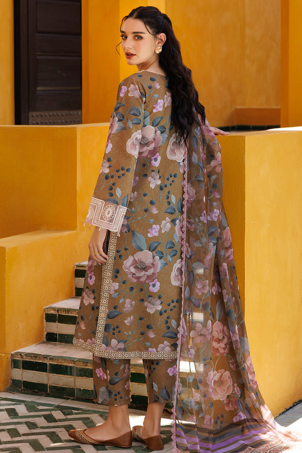 Farasha | Printed Essentials | Fawn Bliss S Brown Lawn