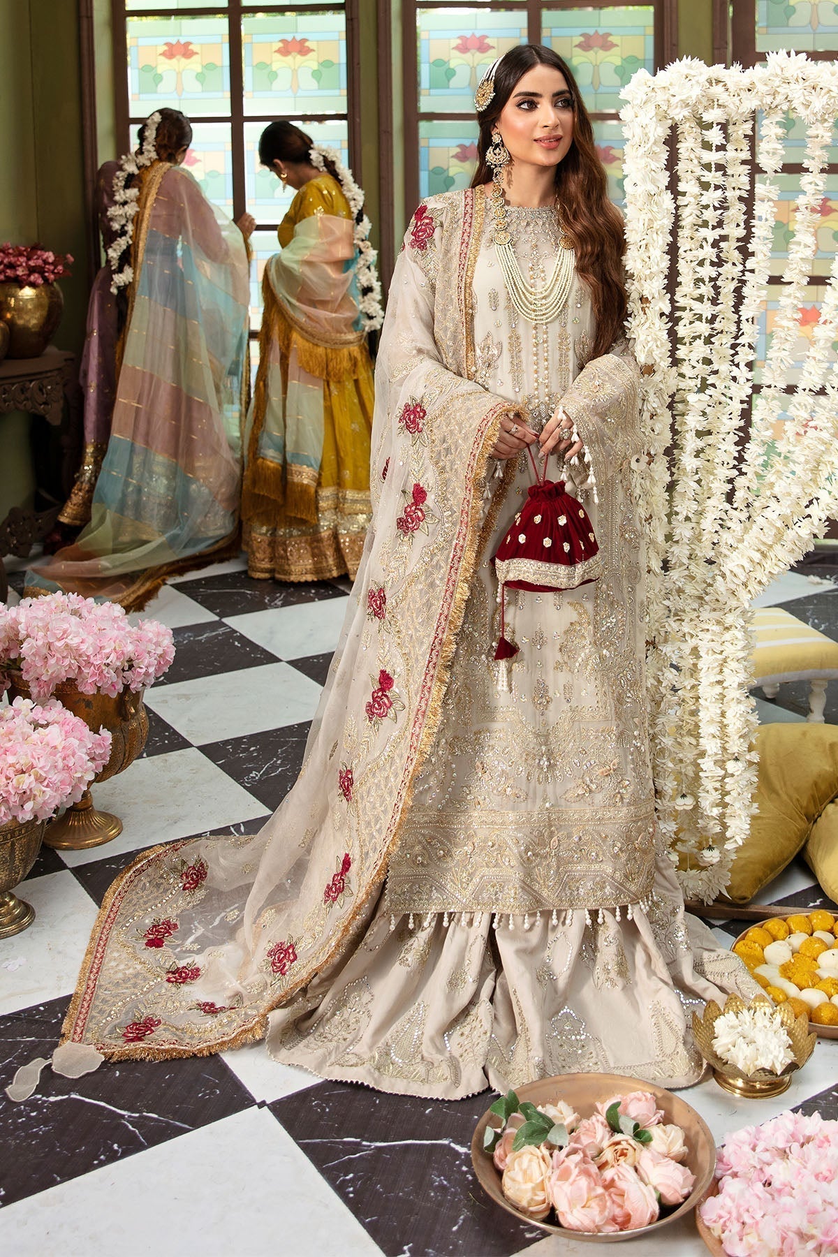 Nureh | Jhoomro Wedding Formals | NL-51 - FASANA - Pakistani Designer Dress - by Nureh | Type: Bridal - 100% Original at Saira Sultan